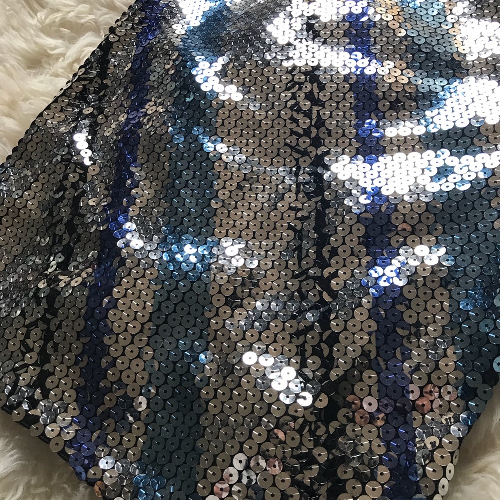 Express Sequin Top With Open Back - image 2